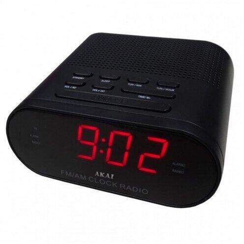 Radio cu ceas AKAI CR002A-219, AM/FM, Ecran LED, Sleep/Snooze