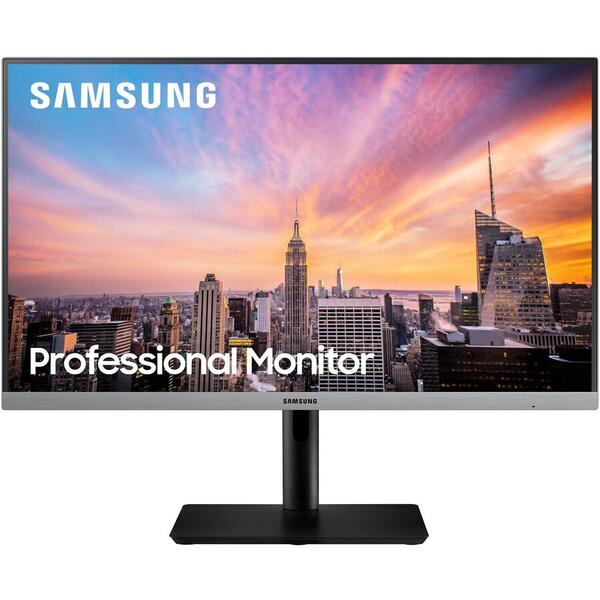Monitor LED IPS Samsung 23.8", Full HD, HDMI, FreeSync, Negru/Gri