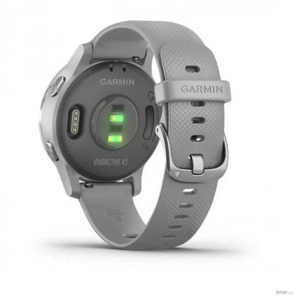 Ceas smartwatch Garmin Vivoactive 4S, Powder Gray/Silver