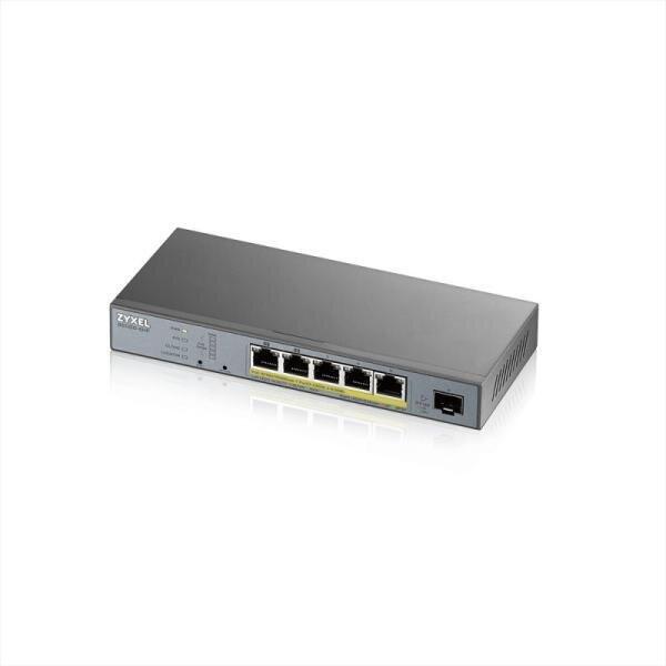 Switch ZYXEL GS1350-6HP-EU0101F , 6 Porturi CCTV PoE , 60W, 802.3BT
