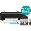 Imprimanta inkjet color CISS Epson L120, dimensiune A4, viteza max 8,5 ppm alb-negru, 4,5ppm color,
