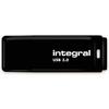 Integral Flashdrive Black 128GB USB3.0, Snap-on cap design