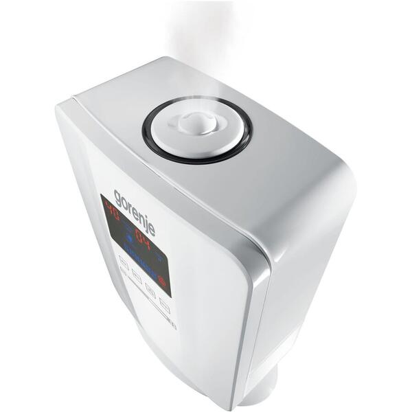 Umidificator de aer Gorenje H50DW, 5 litri, Digital, Smart Control, Ultra Sonic, Alb