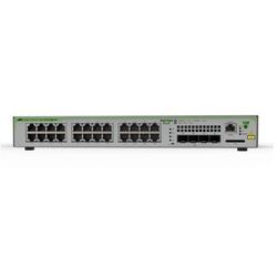 Switch Allied Telesis 24 x 10/100/1000T ports and 4 x SFP uplink slots (100/1000X SFP), Fixed one AC power supply AT-GS970M/28-50