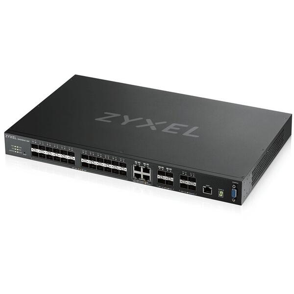Zyxel XGS4600-32F 24-port SFP L3 Switch with 4x1G RJ45/SFP, 4xSFP+ 10GbE (stack)