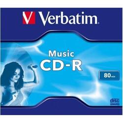 BLANK  CD-R Verbatim    MUSIC 80MIN JC "43365" (pret la 1 buc. "43364" CD - 10buc. / cutie)