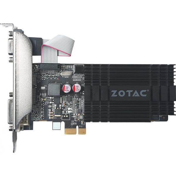 Placa video ZOTAC GeForce GT 710, 1GB DDR3, 64 Bit, HDMI, DVI, VGA
