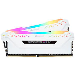 Memorie RAM Corsair Vengeance RGB PRO White 16GB DDR4 3200MHz CL16 Dual Channel Kit