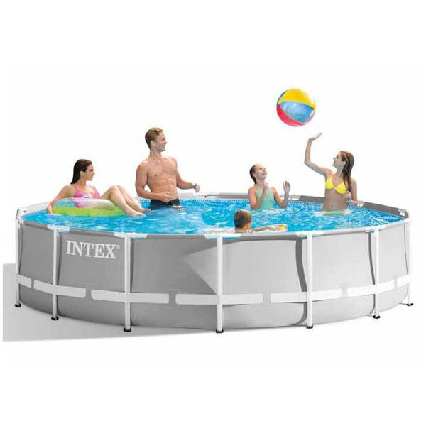Set piscina Intex PRISM, structura metalica cu filtru, 305 x 76 cm