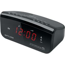 Radio cu ceas MUSE M12 CR, portabil, Dual Alarm, LED, Negru