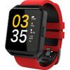 Ceas smartwatch Maxcom FitGo FW15 Square, Silicon Band, Red