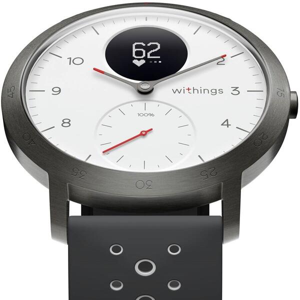 Smart watch Withings Steel HR Sport, alb (40mm)