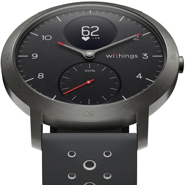 Smart watch Withings Steel HR Sport, negru (40mm)