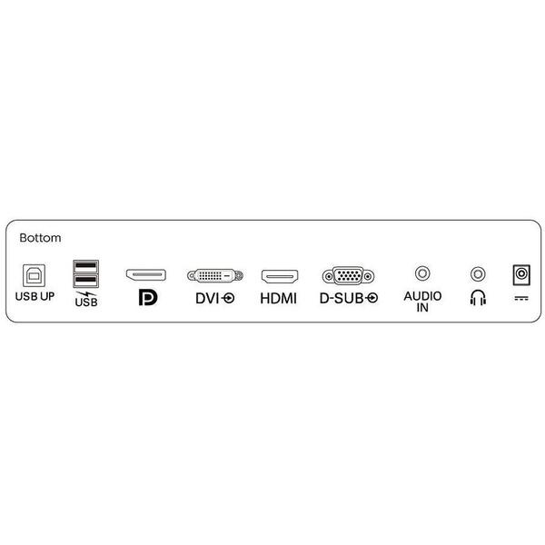 Monitor LED IPS Philips 23.8", Full HD, Display Port, Negru