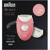Epilator Braun Silk-epil SE3-440, 20 pensete, 3 accesorii, SmartLight, Roz