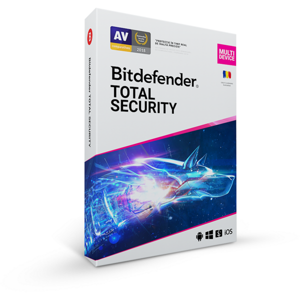 Bitdefender Total Security 2020 - 1 an, 3 dispozitive