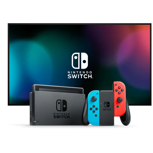 Consola Nintendo Switch (WITH NEON RED & NEON BLUE JOY-CONS)
