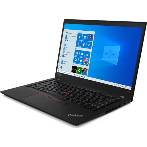 Laptop Lenovo ThinkPad T490s, Intel Core i7-8565U, 14inch, RAM 16GB, SSD 512, Intel UHD Graphics 620, Windows 10 Pro, Black