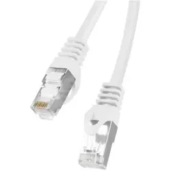Cablu de retea din fibra optica , Lanberg , RJ45 cat.6 FTP 0.5m ,Alb