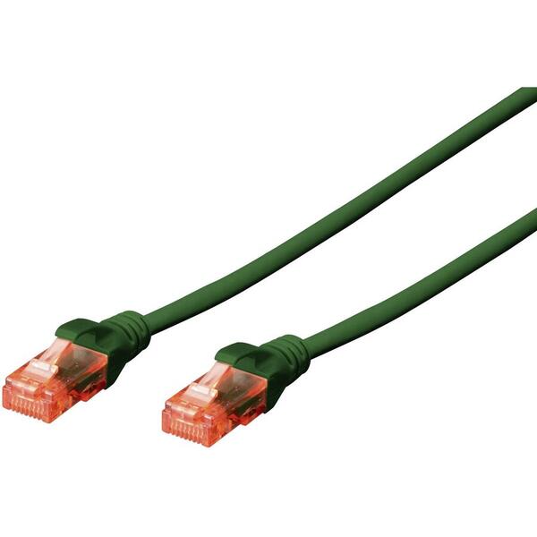 Digitus Premium CAT 6 UTP patch cable, Length 5,0m, Color green