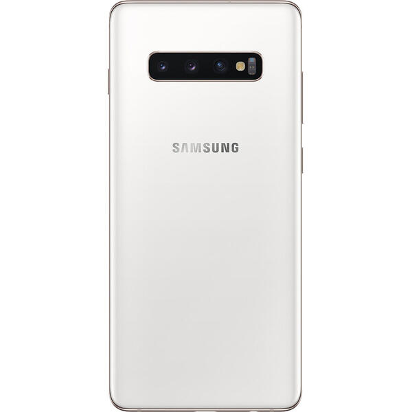 Samsung Galaxy S10+ Dual Sim Fizic 512GB LTE 4G Alb Ceramic Exynos 8GB RAM