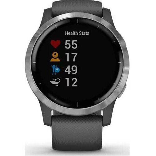 Garmin Smartwatch Vivoactive 4, 1.3 inch, Curea silicon, Shadow Gray Silver