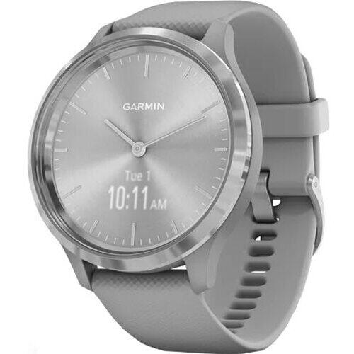 Garmin Smartwatch Vivomove 3 Sport, argintiu, curea silicon gri
