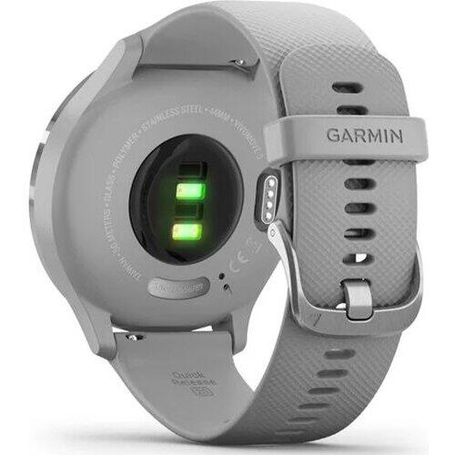 Garmin Smartwatch Vivomove 3 Sport, argintiu, curea silicon gri