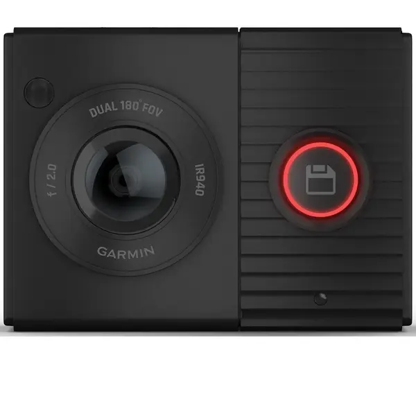 Camera de bord Garmin Dash Cam™ Tandem cu obiectiv dublu cu doua obiective de 180 de grade
