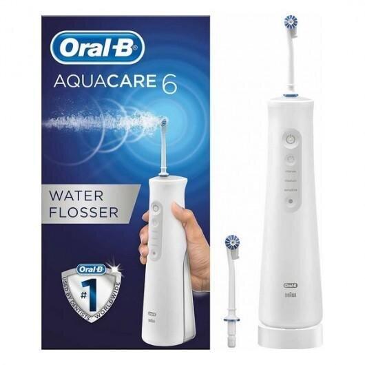 Dus bucal Oral-B AquaCare 6 Pro-Expert 3 Intensitati reglabile, alb