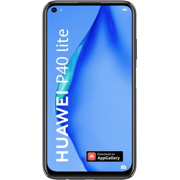 Telefon mobil Huawei P40 Lite, Dual SIM, 128GB, 6GB RAM, 4G, Midnight Black