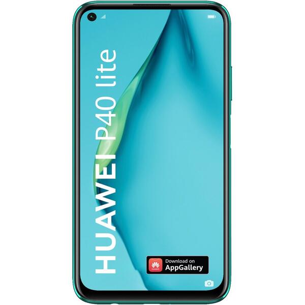 Telefon mobil Huawei P40 Lite, Dual SIM, 128GB, 6GB RAM, 4G, Crush Green