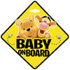 Semn de avertizare Baby on Board Winnie the Pooh Seven SV9625