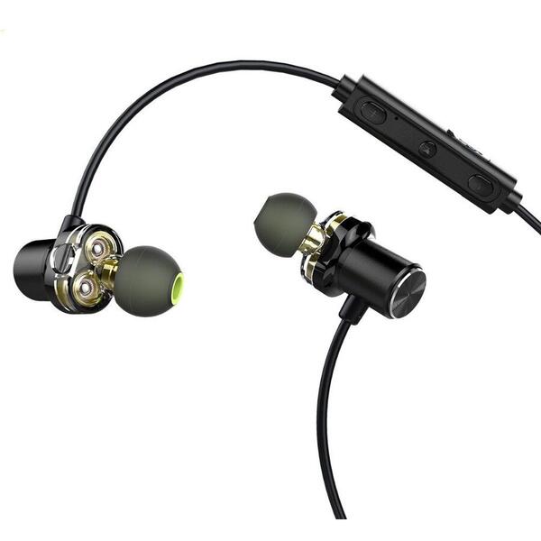 Casti AWEI X650BL In-Ear Bluetooth, negru