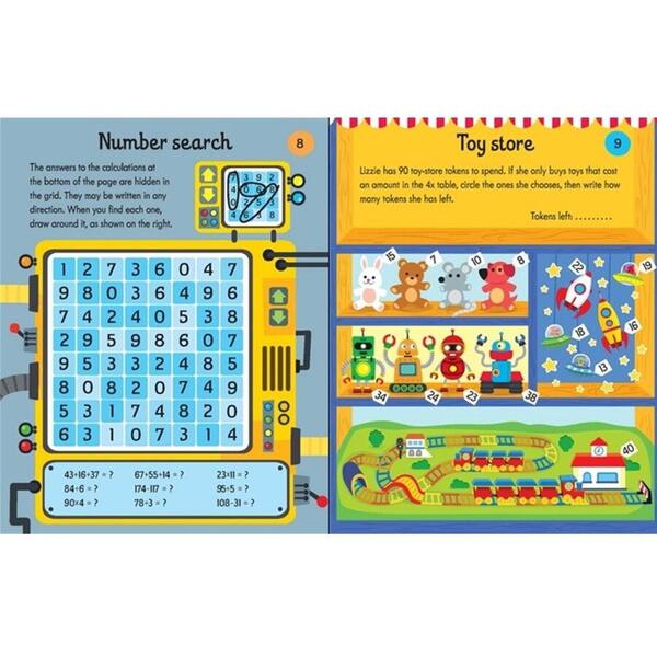 Maths puzzle pad - Carte Usborne 6+