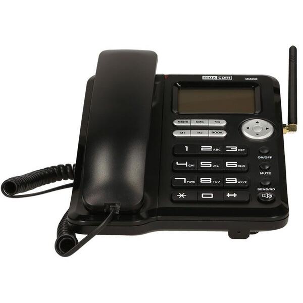 Telefon cu fir MaxCom Comfort MM29D 3G, Black