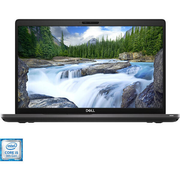 Laptop DELL 15.6'' Latitude 5501 (seria 5000), HD, Procesor Intel® Core™ i5-9300H (8M Cache, up to 4.10 GHz), 8GB DDR4, 256GB SSD, GMA UHD 630, Linux, Black, 3Yr On-site