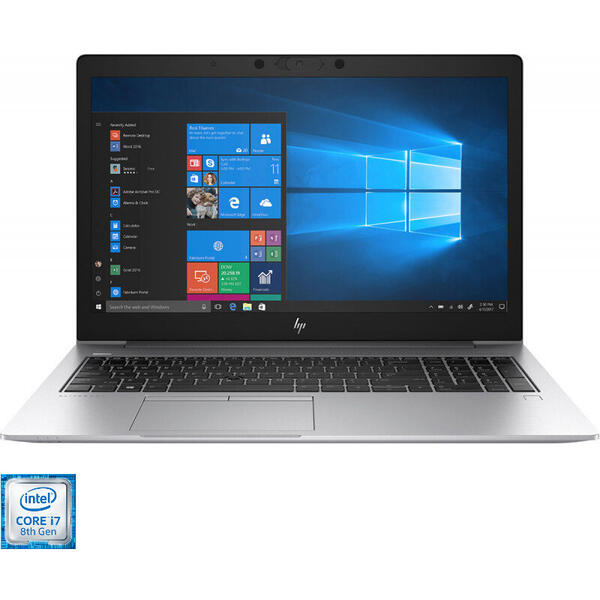 Ultrabook HP 15.6'' EliteBook 850 G6, FHD, Procesor Intel® Core™ i7-8565U (8M Cache, up to 4.60 GHz), 16GB DDR4, 512GB SSD, GMA UHD 620, Win 10 Pro, Silver