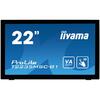 Monitor LED Touchscreen iiyama ProLite 21.5", VA, Full HD, VGA, DVI, DisplayPort, USB, Negru, T2235MSC-B1