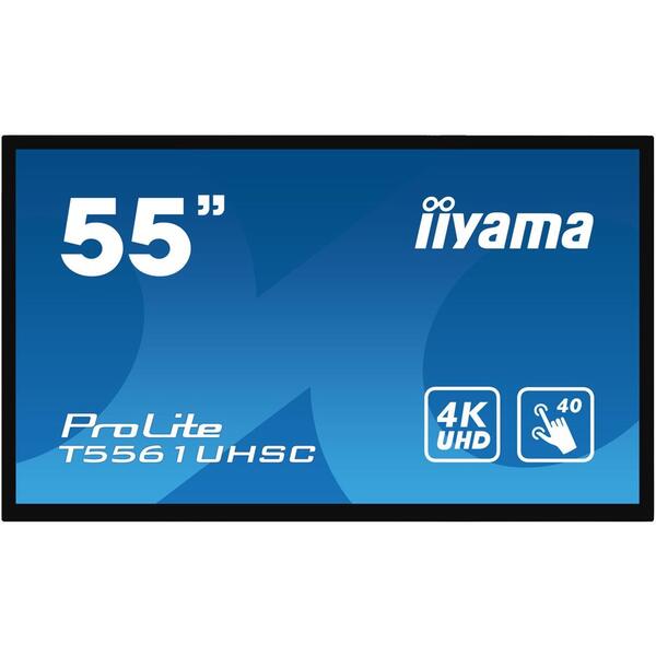 Monitor tactil iiyama ProLite T5561UHSC-B1 55" 4K 24/7 IPS LED OPS SLOT IP65
