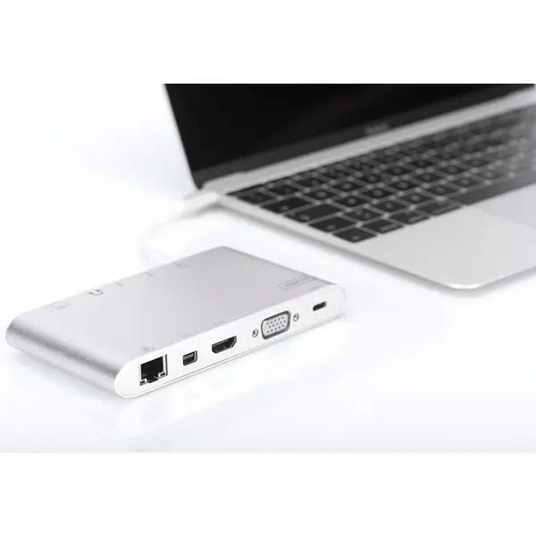 Docking station universal, Ultra HD, USB 3.1 Type "C", Power delivery, Digitus