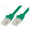 Cablu UTP LogiLink Cat.5e 0.25m Verde cp1015u