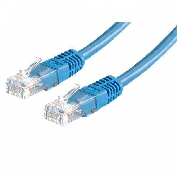 Cablu UTP Logilink-Patchcord gembird, CAT 5e, 0,50m albastru