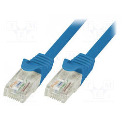 Cablu UTP LogiLink CP1056U, Patchcord, CAT.5e, 2m (Albastru)