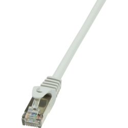 Cablu Patchcord Gembird, Logilink, F/UTP, CAT5e, 0,5m, Gri