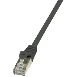 Cablu Patch cord Logilink, cat5e F/UTP 3m, Negru, CP1063S