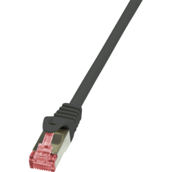 Cablu patchcord Cat.6 S/FTP PIMF PrimeLine 1 00m Negru CQ2033S