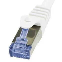 Patchcord Cablu Cat.6A 10G S/FTP PIMF PrimeLine 1m alb