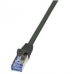 LOGILINK , Patchcord Cablu Cat.6A 10G S/FTP PIMF PrimeLine 1m, Negru