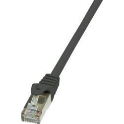 Cablu F/UTP LogiLink CP2053S, Patchcord, CAT.6, 2m , Negru